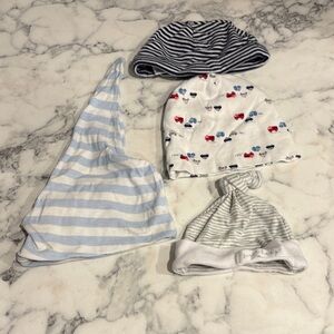 Striped & Patterned Baby Hats Set (Mudpie & Gerber)